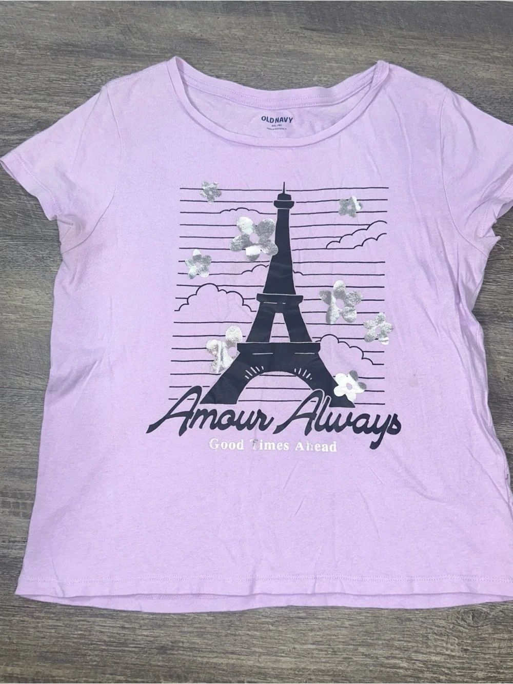 (0001) Girls: XXL 18 Old Navy 5pc Graphic Tees Bundle- B1